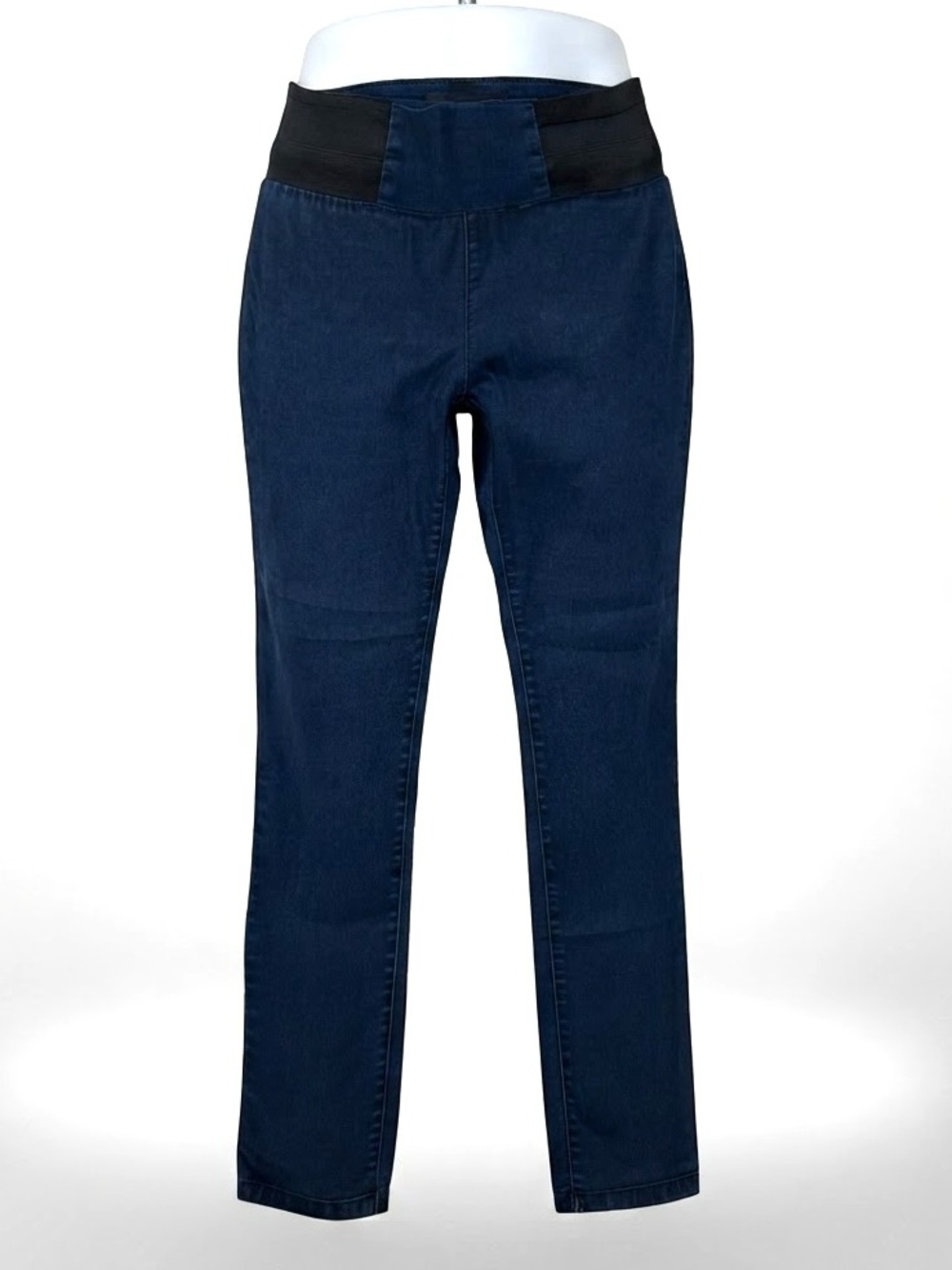 One 5 One Stretch Jeans Dark Wash Elastic Waist Slim Fit Women's Med 151 One5One